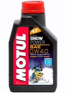 MOTUL SNOWPOWER 4T 0w40 синтетика 1л. (для 4-тактн. снегоход. и ATV) (масло мотор.)